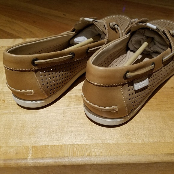 Sperry Coil ivy pref tan leather boat shoes sz 9.5 - Picture 6 of 7